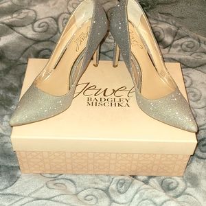 Badgley Mischka ombre glitter/shimmer heels